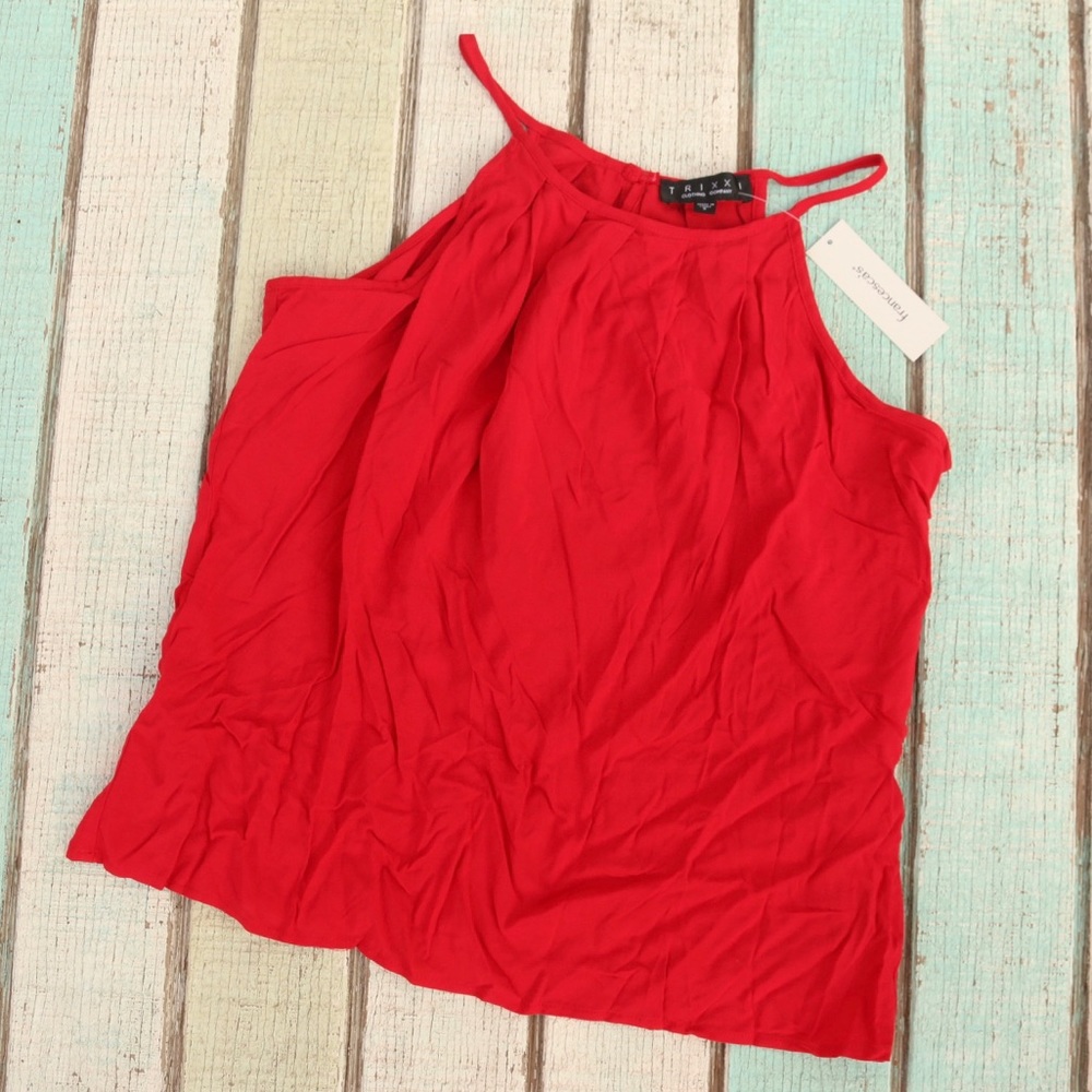 Francesca’s Trixxi Red High Nexk Tank Top🌹